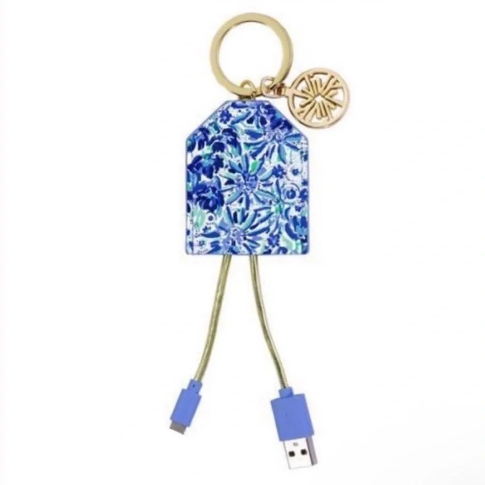 Lilly Pulitzer charging tag in high maintenance print NWT in box